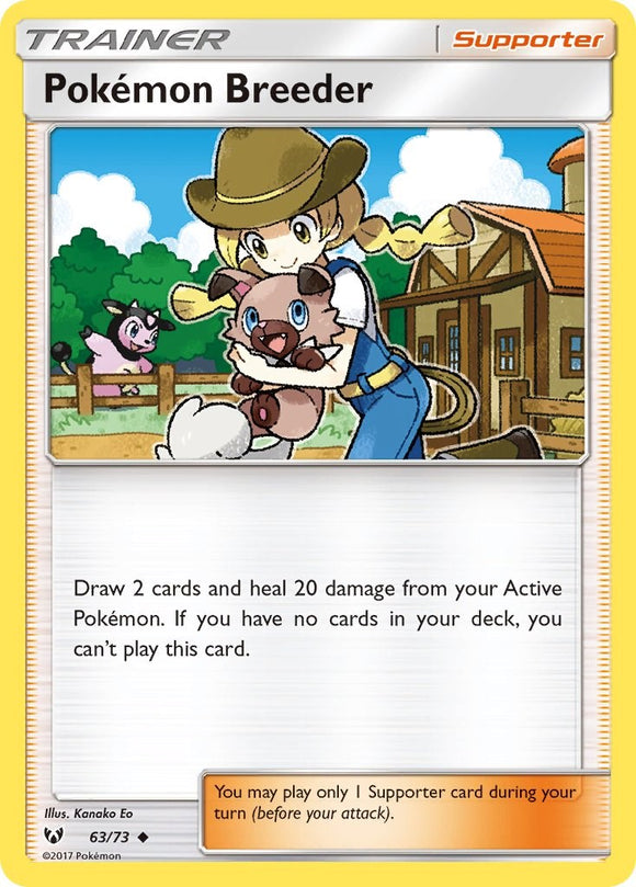 Pokemon Breeder [63/73] [Shining Legends] Reverse Holofoil