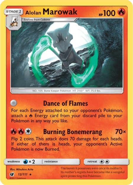 Alolan Marowak [12/111] [SM - Crimson Invasion] Reverse Holofoil