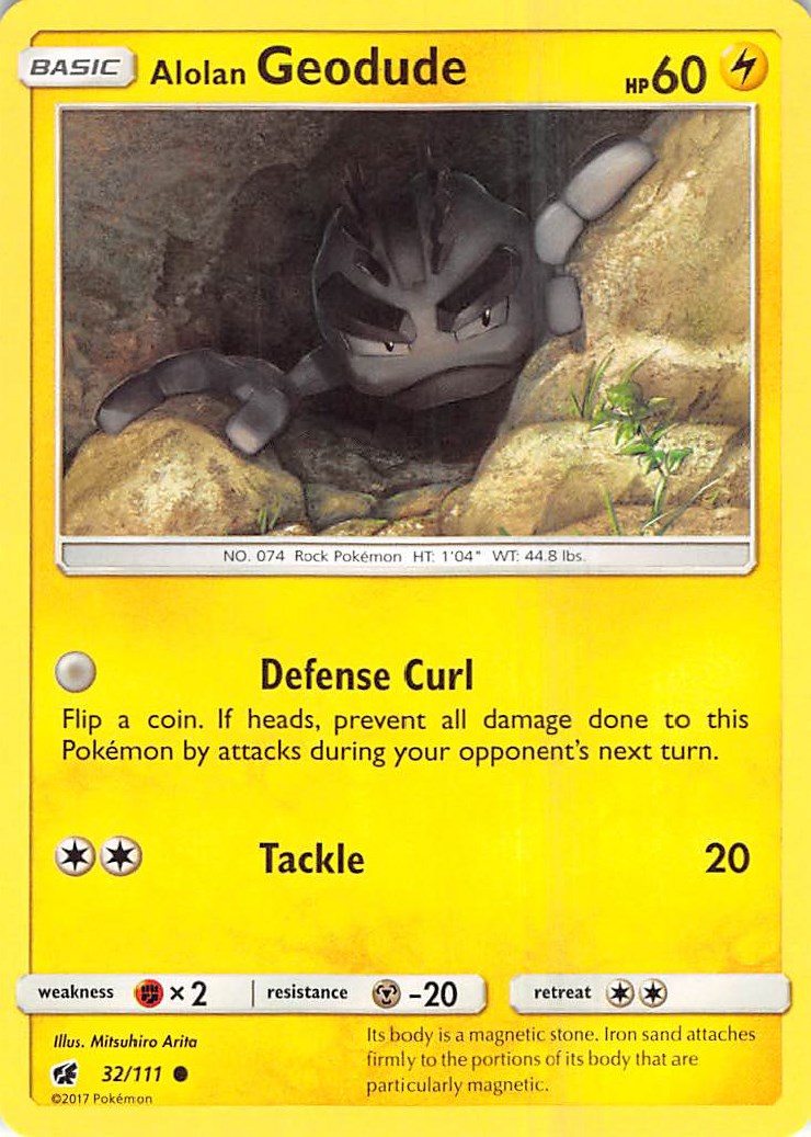 Alolan Geodude [32/111] [SM - Crimson Invasion] Reverse Holofoil