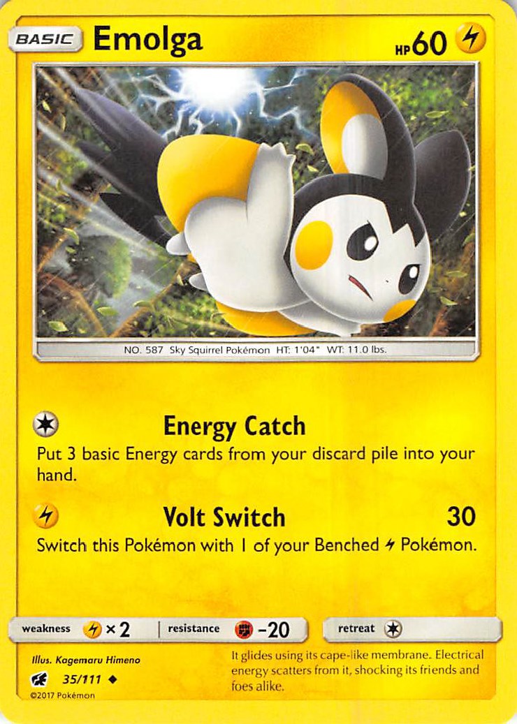 Emolga [35/111] [SM - Crimson Invasion] Reverse Holofoil