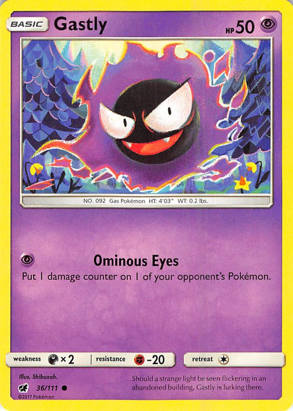 Gastly [36/111] [Crimson Invasion] Reverse Holofoil