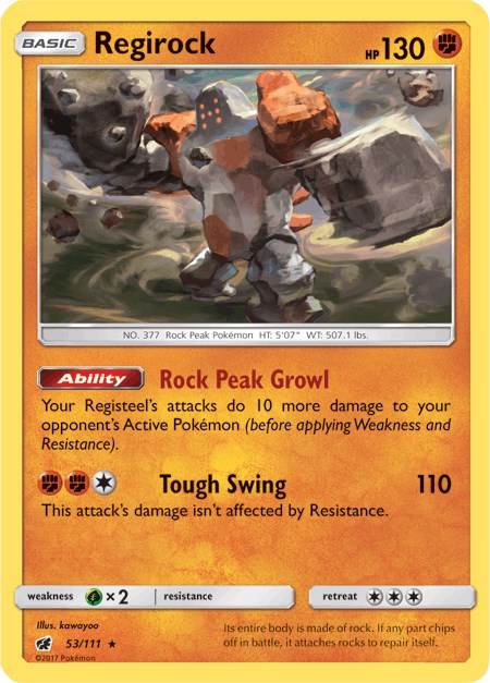 Regirock [53/111] [Crimson Invasion]