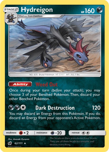 Hydreigon [62/111] [Crimson Invasion] Reverse Holofoil