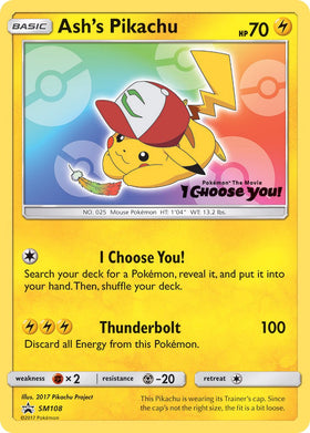 Ash's Pikachu - SM108 [SM108] [SM Promos]