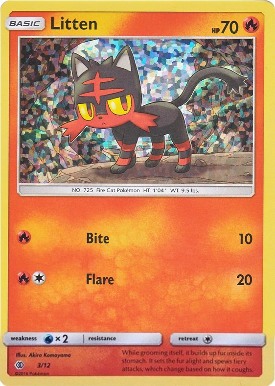 Litten - 3/12 [003/012] [McDonald's Promos 2017] Holofoil