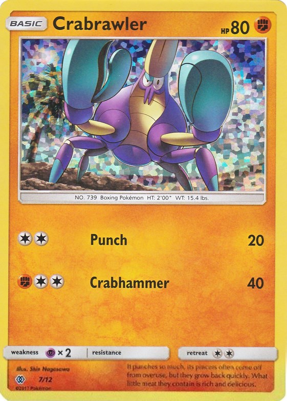 Crabrawler - 7/12 [007/012] [McDonald's Promos 2017] Holofoil