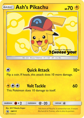 Ash's Pikachu - SM111 [SM111] [SM Promos]