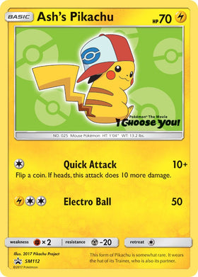 Ash's Pikachu - SM112 [SM112] [SM Promos]