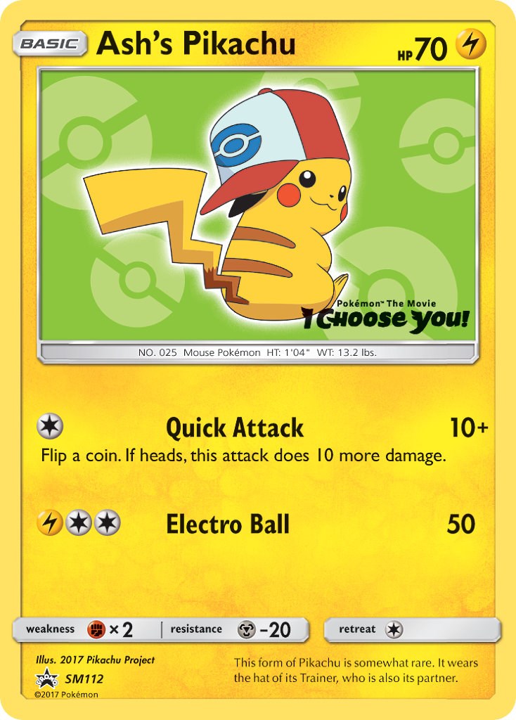 Ash's Pikachu - SM112 [SM112] [SM Promos]