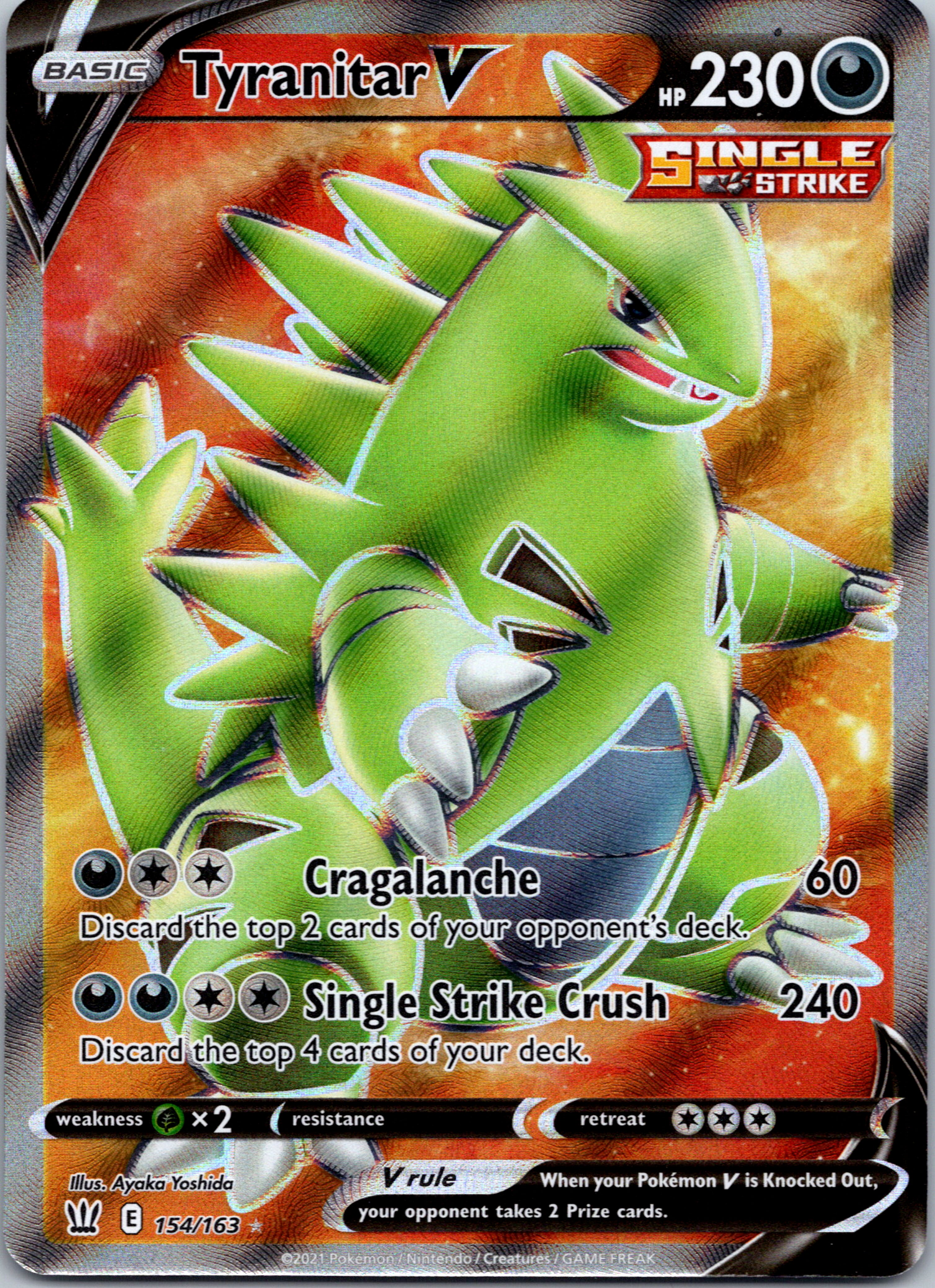 Tyranitar V (Full Art) [154/163] [SWSH05: Battle Styles]