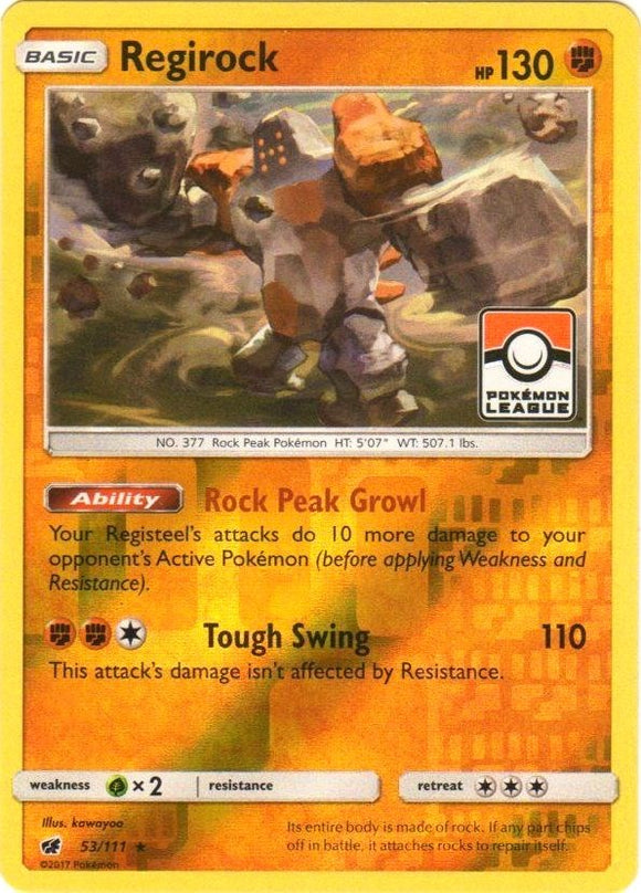 Regirock (053/111) (League Promo) [Sun & Moon: Crimson Invasion]