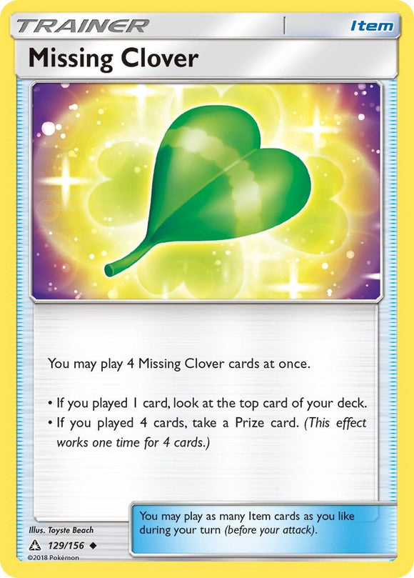 Missing Clover [129/156] [Ultra Prism] Reverse Holofoil