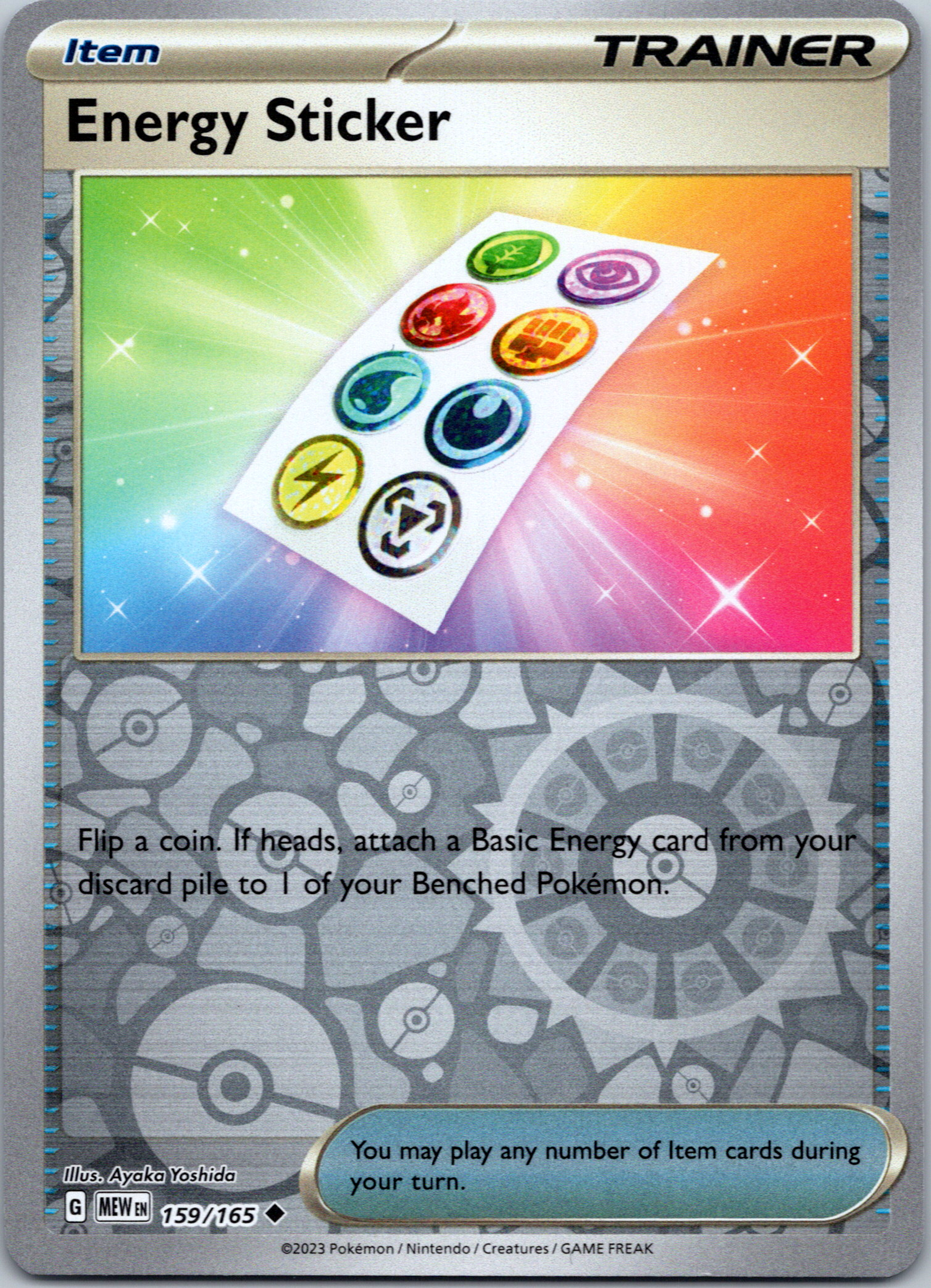 Energy Sticker (159/165) [Scarlet & Violet:  151] Reverse Holofoil