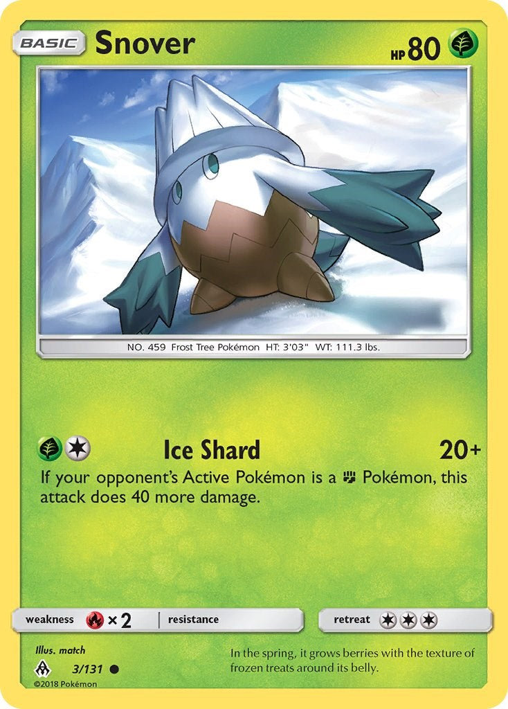 Snover [3/131] [SM - Forbidden Light] Reverse Holofoil