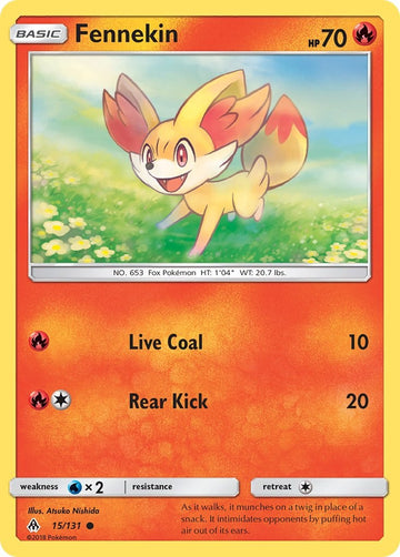 Fennekin (15) [15/131] [SM - Forbidden Light] Reverse Holofoil