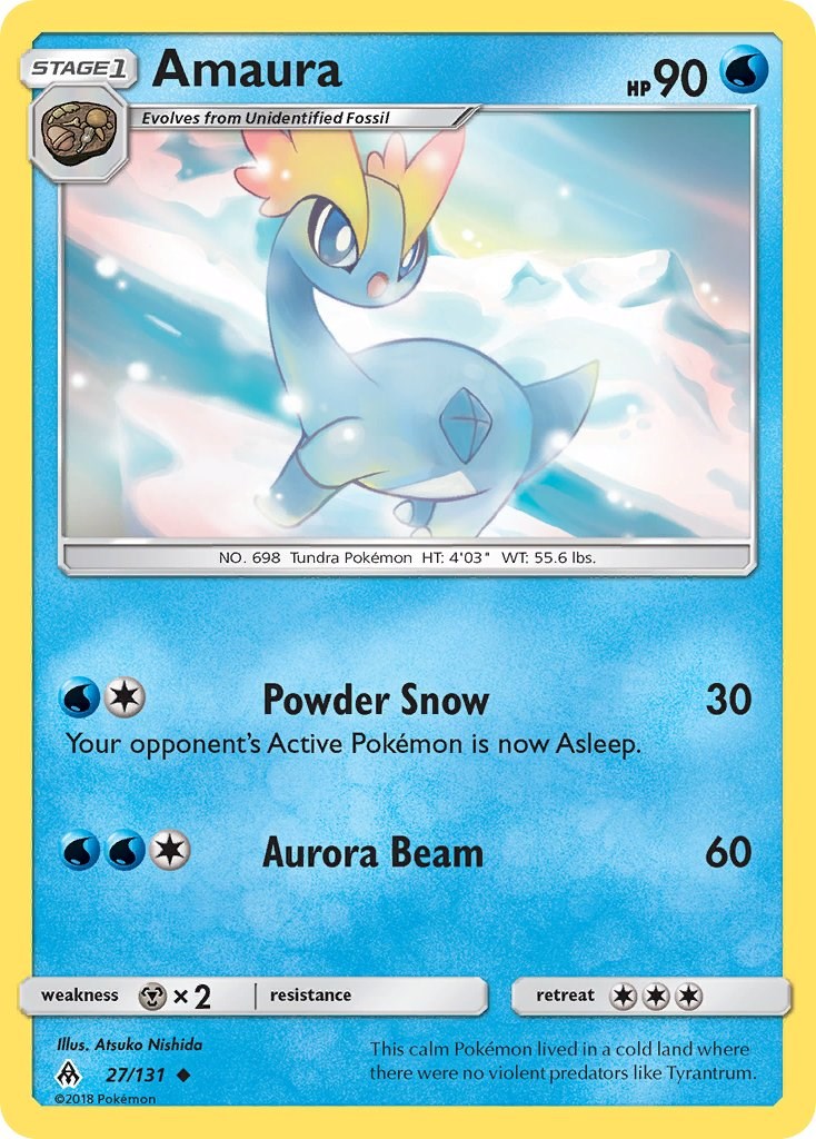 Amaura [27/131] [SM - Forbidden Light] Reverse Holofoil