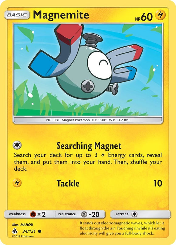 Magnemite [34/131] [SM - Forbidden Light] Reverse Holofoil