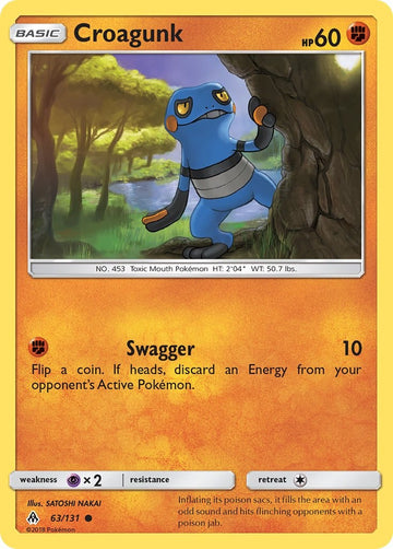 Croagunk [63/131] [SM - Forbidden Light] Reverse Holofoil
