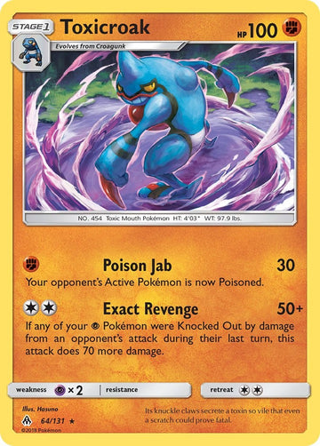 Toxicroak [64/131] [SM - Forbidden Light] Reverse Holofoil
