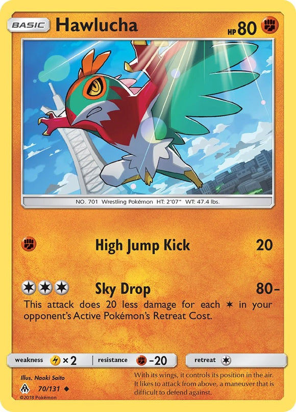 Hawlucha [70/131] [SM - Forbidden Light] Reverse Holofoil