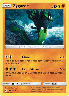 Zygarde (72) [72/131] [SM - Forbidden Light] Reverse Holofoil