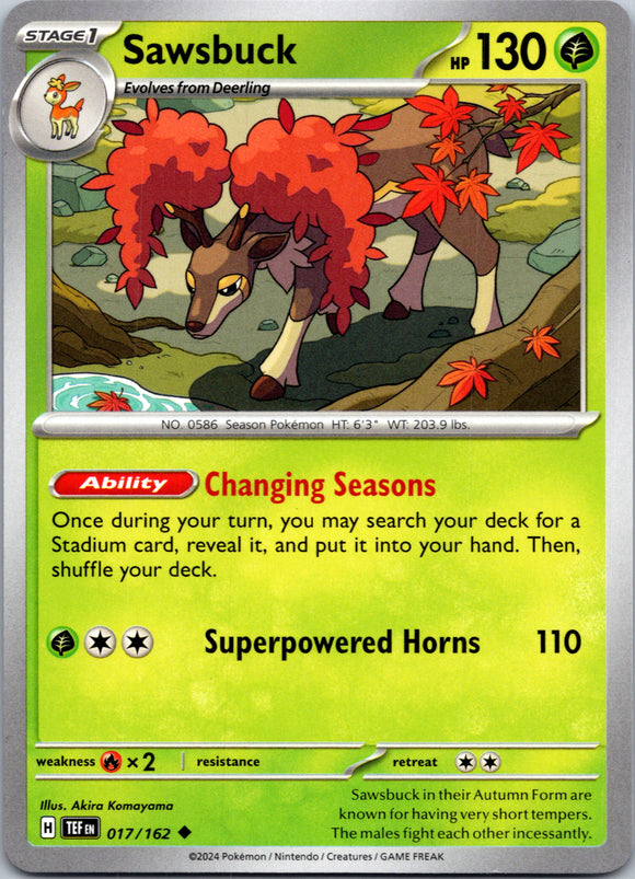 Sawsbuck [017/162] - (Temporal Forces)