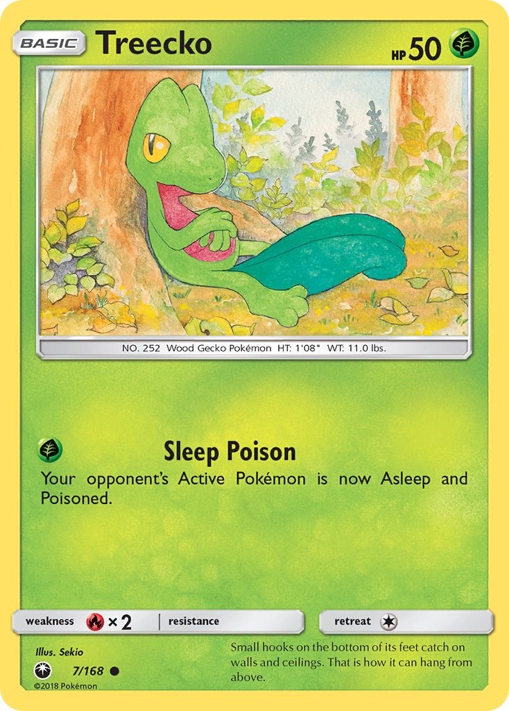 Treecko (7) [7/168] [Celestial Storm] Reverse Holofoil