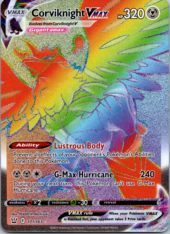 Corviknight VMAX (Secret) [171/163] [SWSH05: Battle Styles]