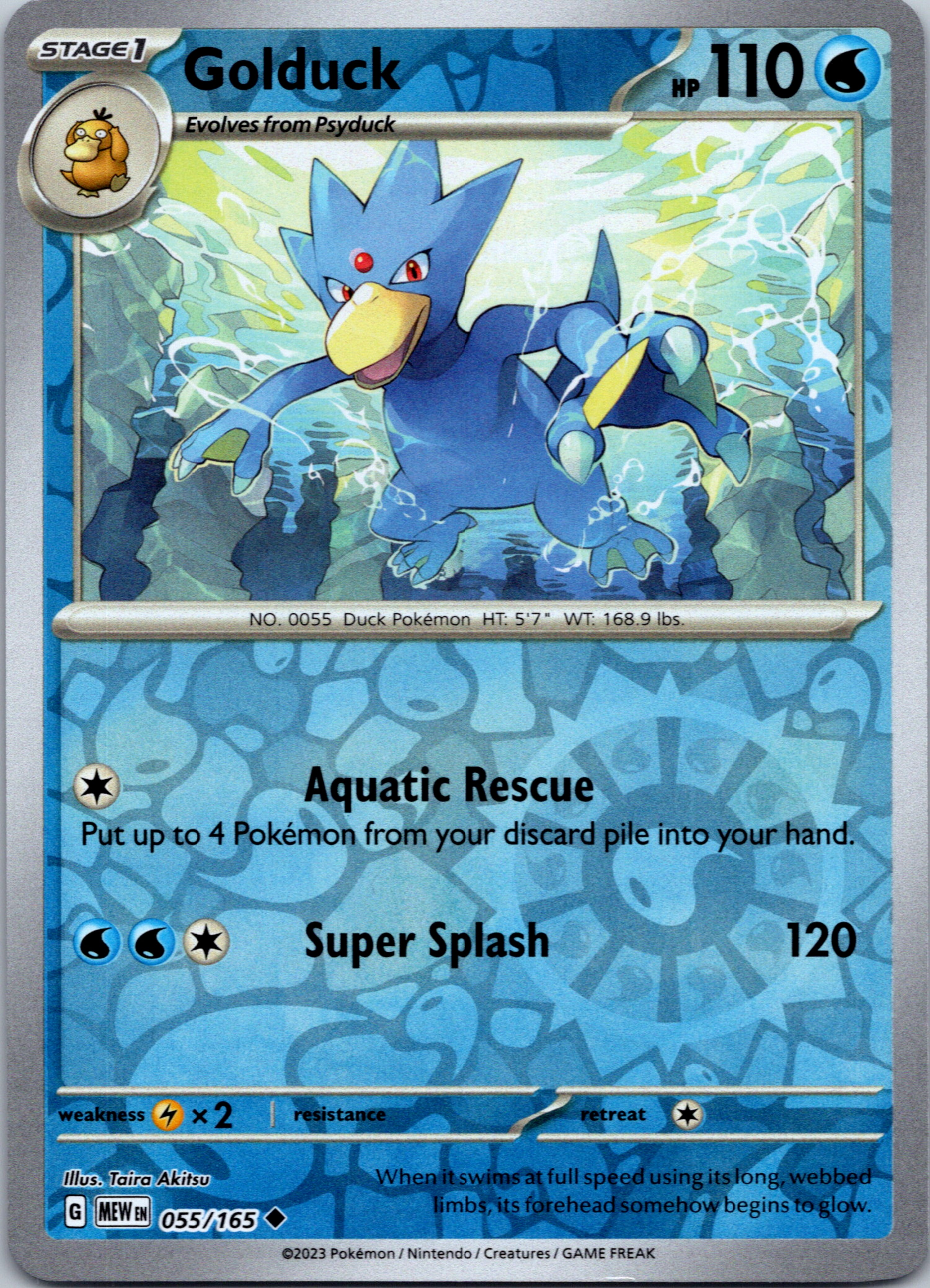 Golduck (055/165) [Scarlet & Violet:  151] Reverse Holofoil