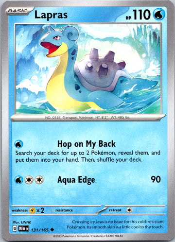 Lapras (131/165) [Scarlet & Violet:  151]
