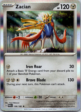 Zacian (136/182) - [Scarlet & Violet: Paradox Rift] Holofoil