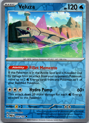 Veluza (054/182) - [Scarlet & Violet: Paradox Rift] Reverse Holofoil