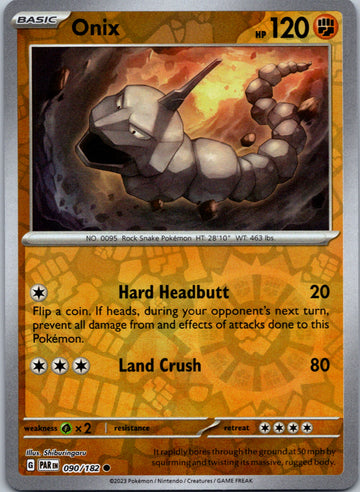 Onix (090/182) - [Scarlet & Violet: Paradox Rift] Reverse Holofoil