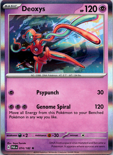 Deoxys (074/182) - [Scarlet & Violet: Paradox Rift] Holofoil