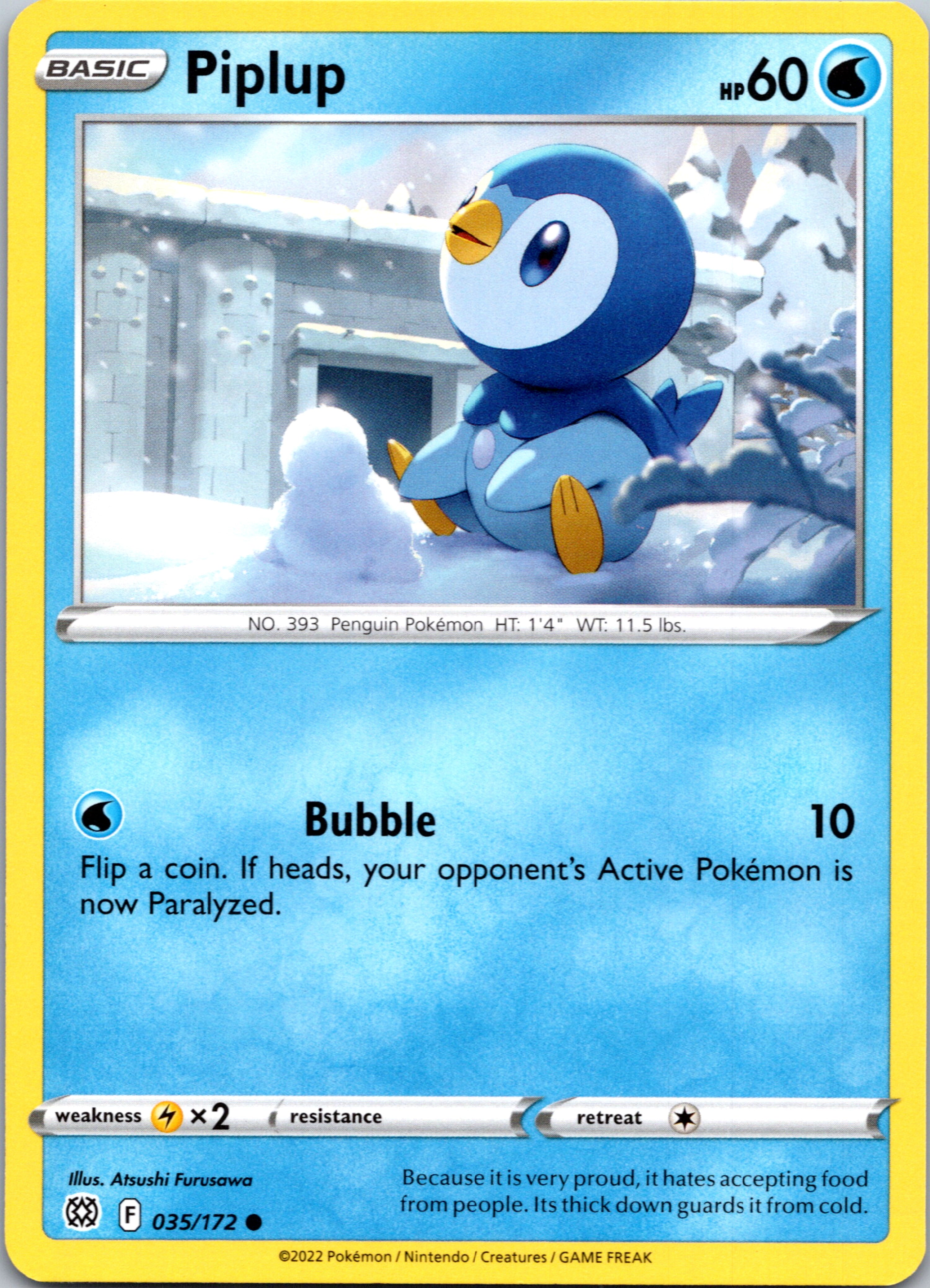 Piplup (035/172) [Sword & Shield: Brilliant Stars]