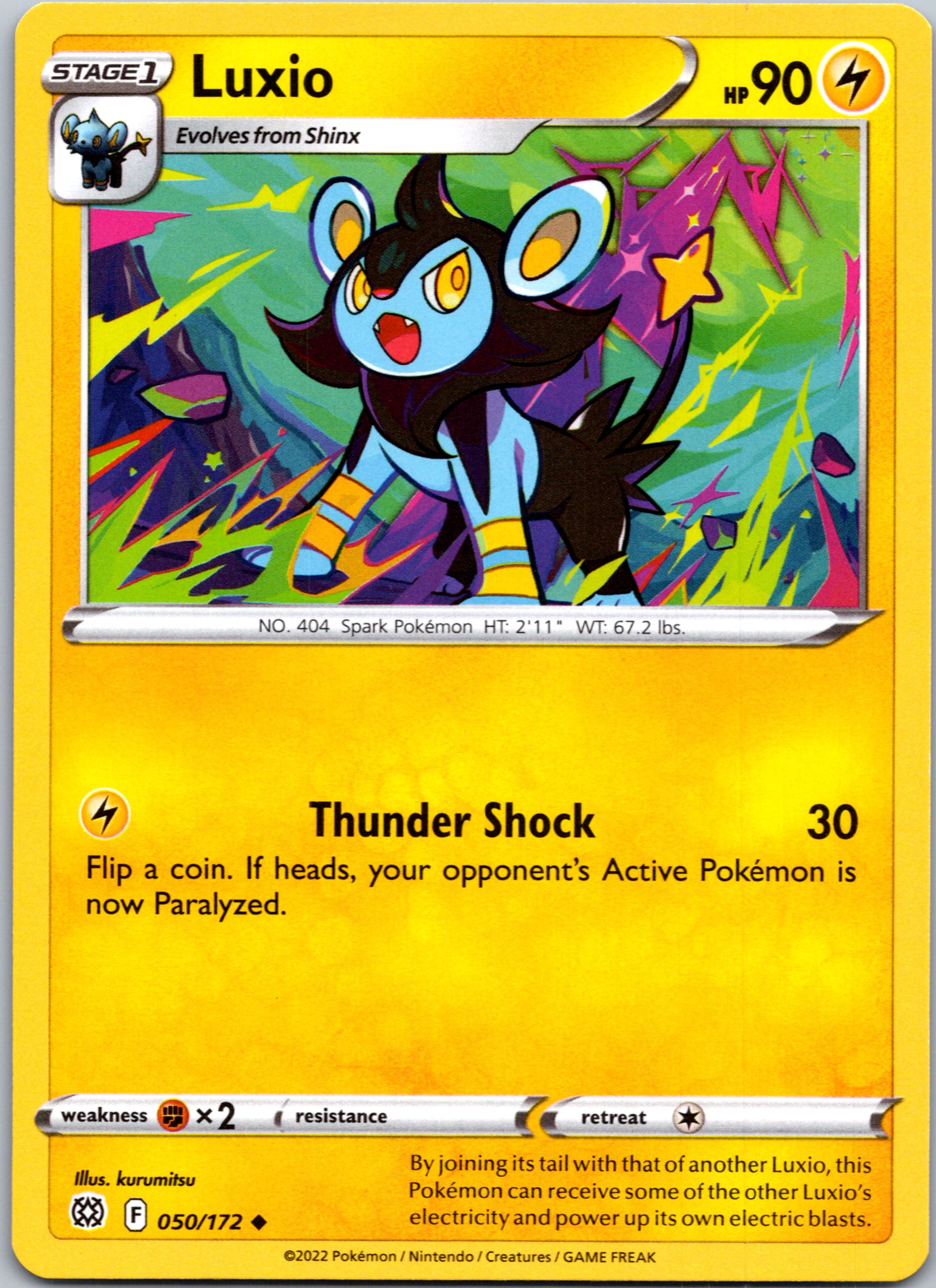 Luxio (050/172) [Sword & Shield: Brilliant Stars]