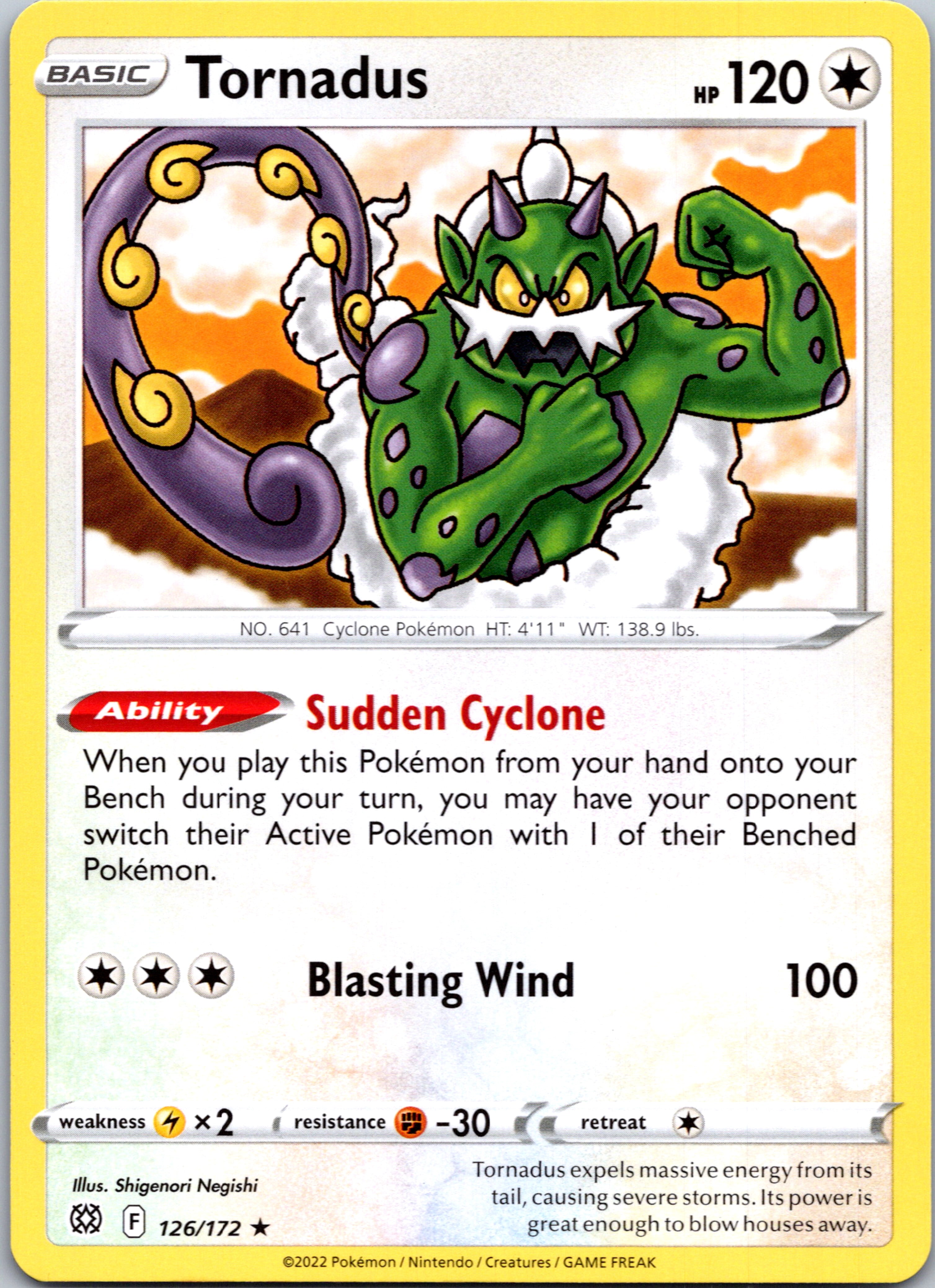 Tornadus (126/172) [Sword & Shield: Brilliant Stars]