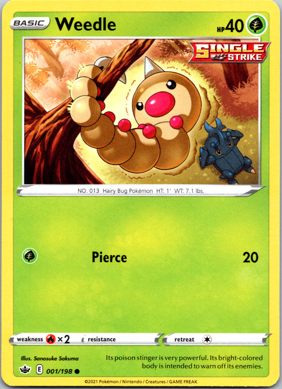Weedle (001/198) [Sword & Shield: Chilling Reign]