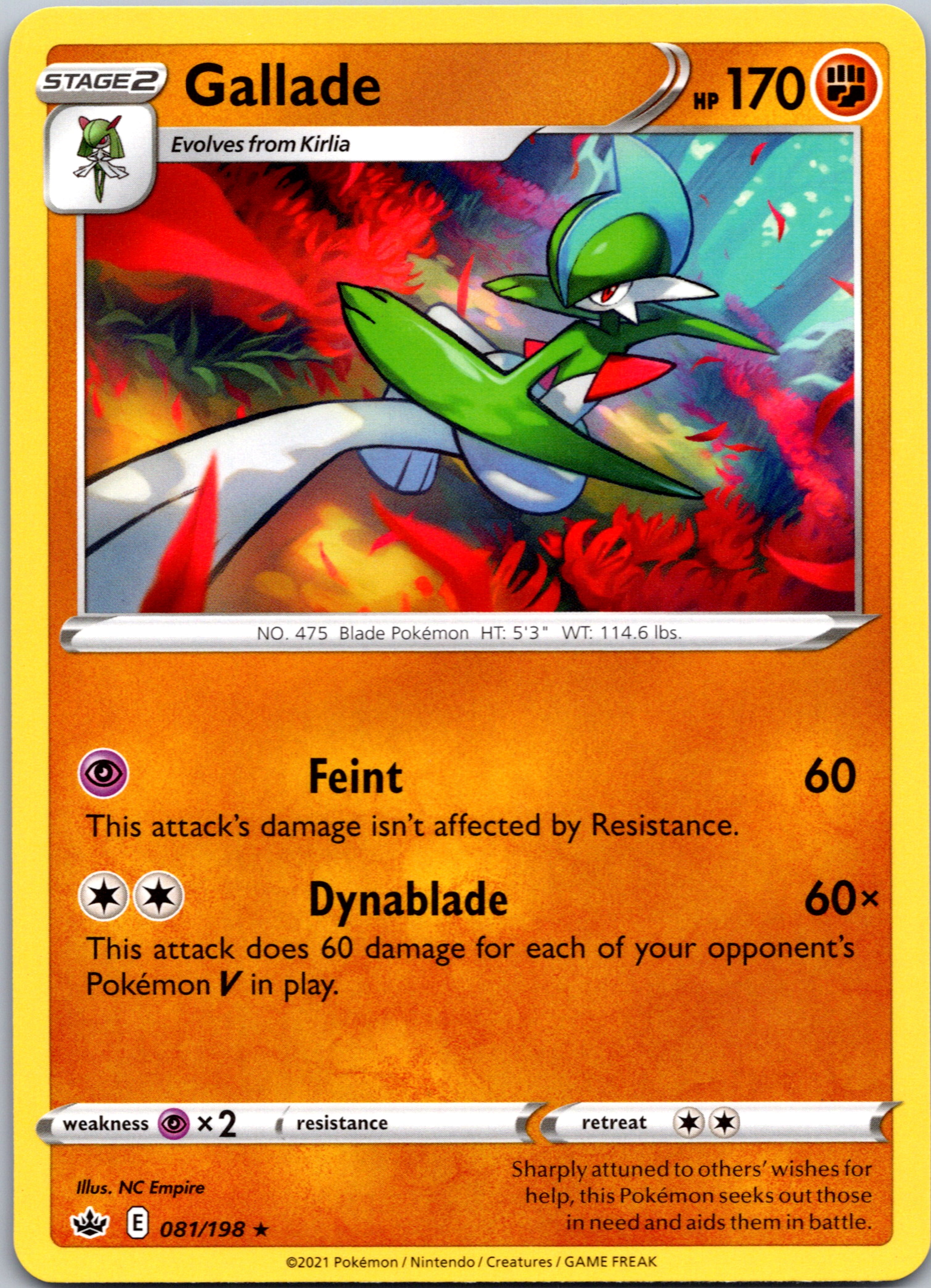 Gallade (081/198) [Sword & Shield: Chilling Reign]