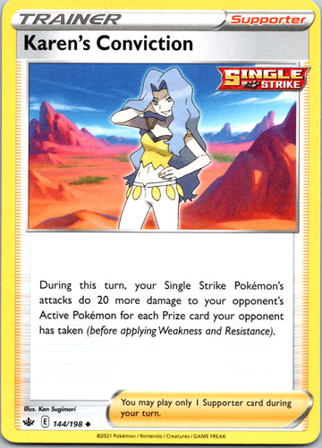 Karen's Conviction (144/198) [Sword & Shield: Chilling Reign]
