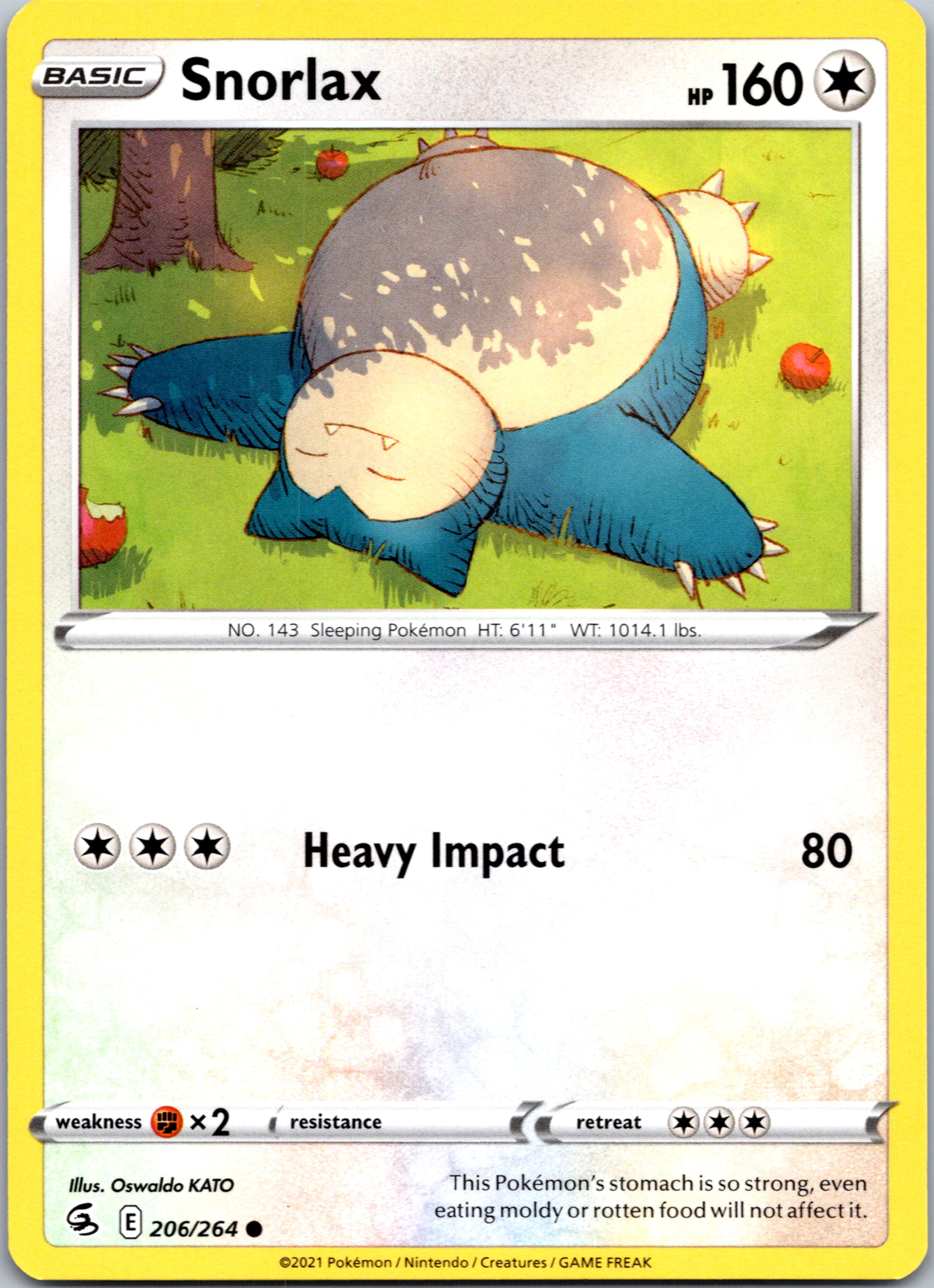 Snorlax (206/264) [Sword & Shield: Fusion Strike]