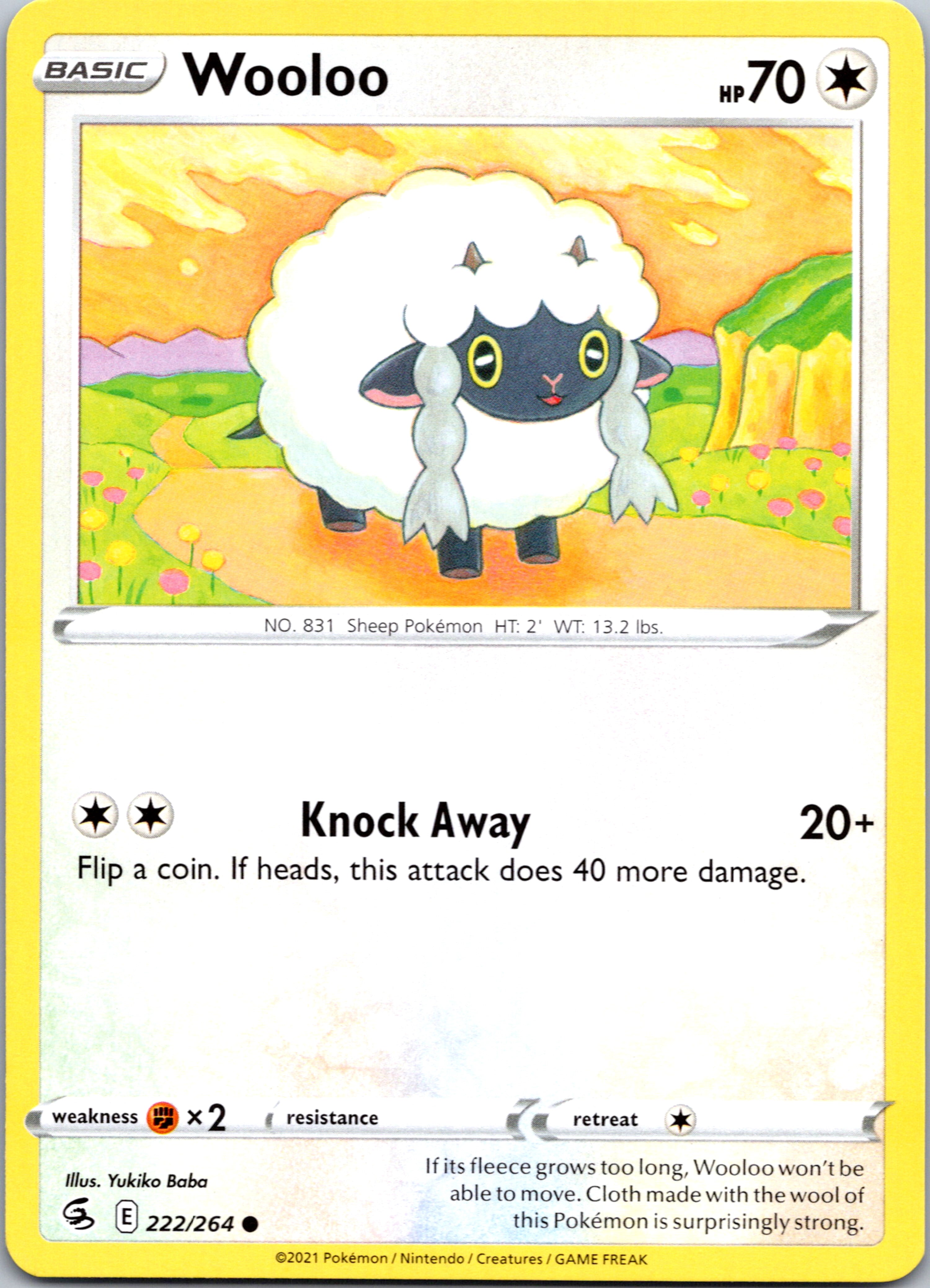 Wooloo (222/264) [Sword & Shield: Fusion Strike]