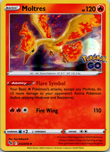 Moltres (012/078) [Pokémon  GO]