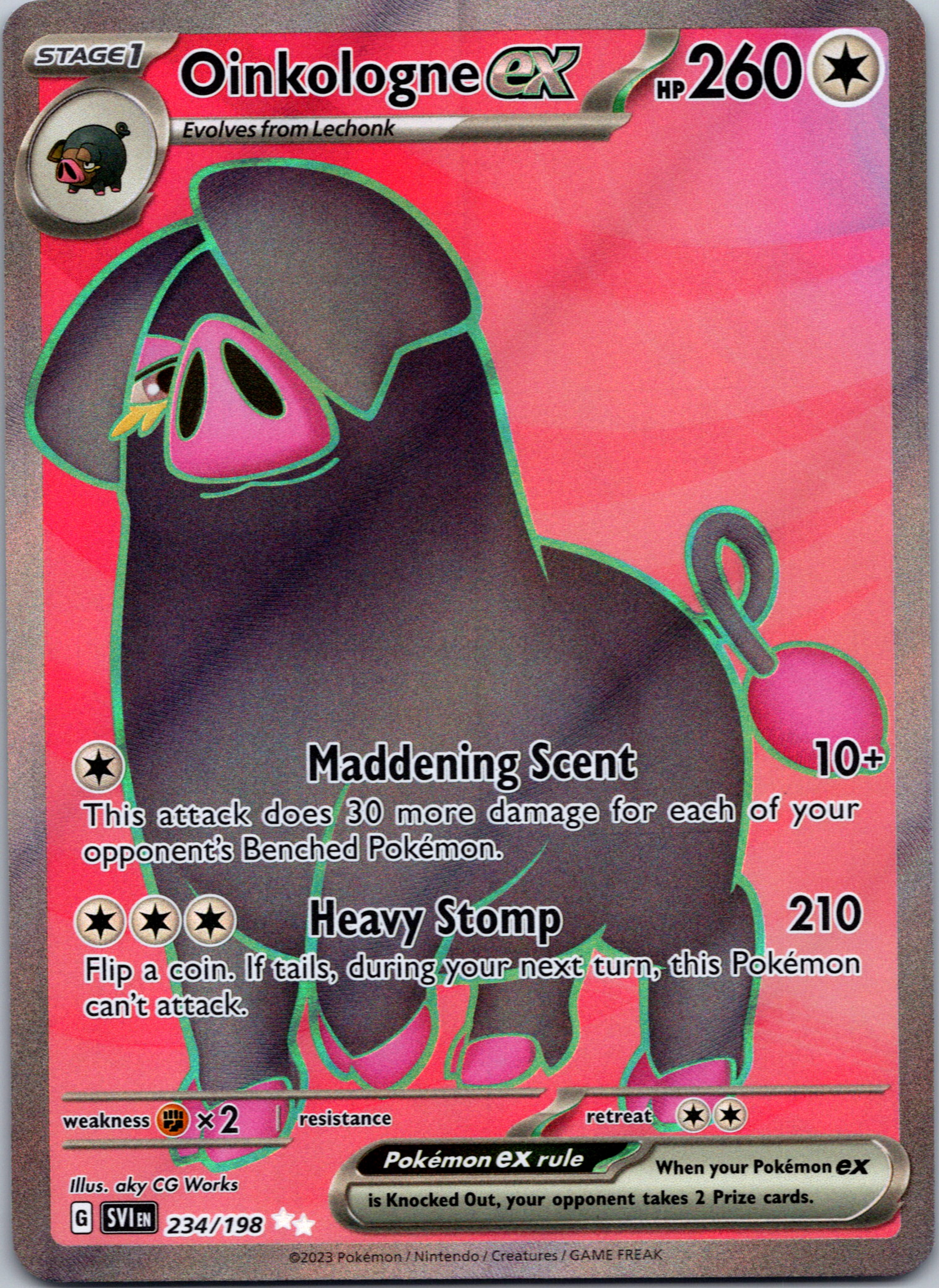 Oinkologne ex (234/198) [Scarlet & Violet: Base Set]