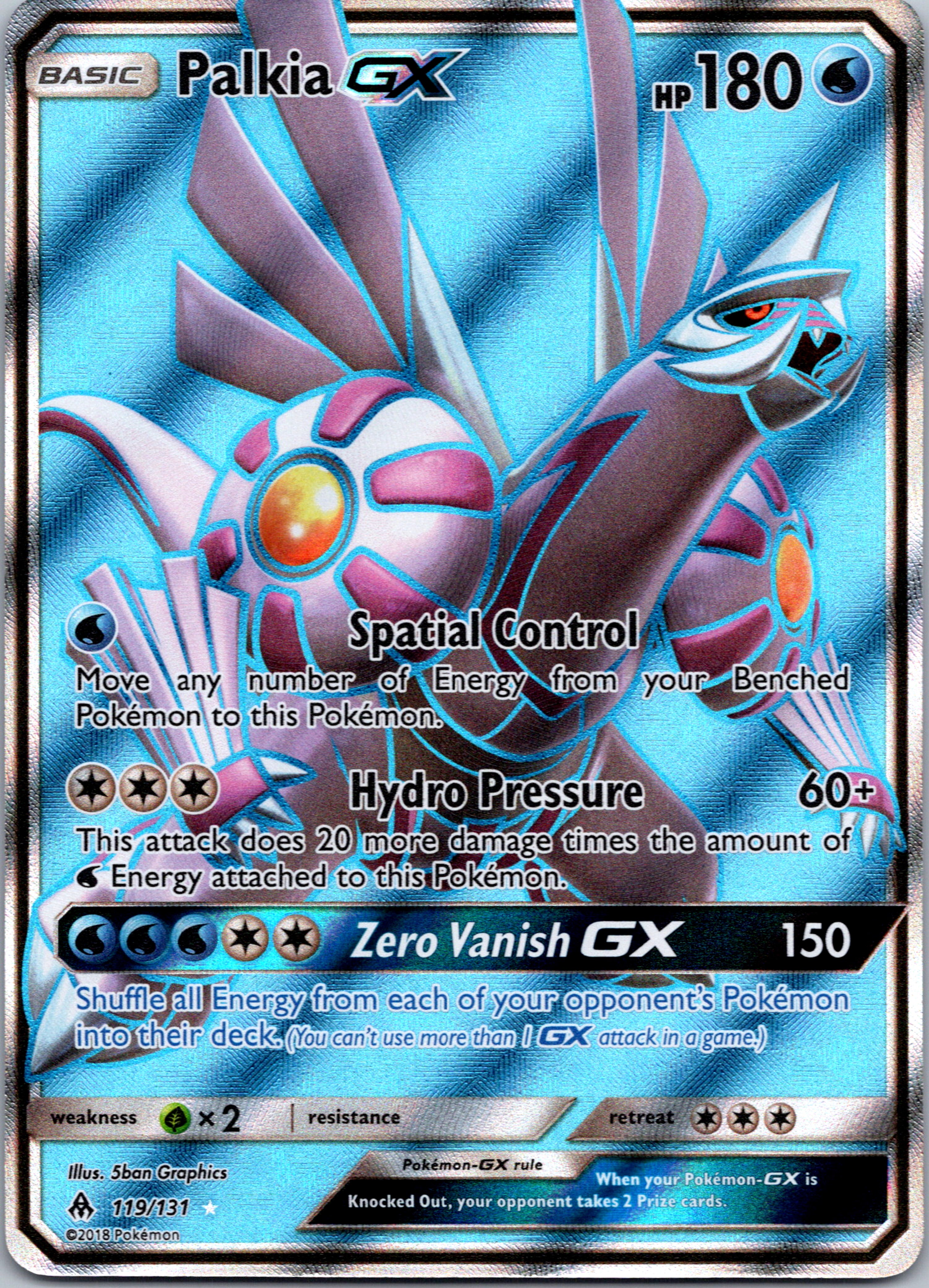 Palkia GX (Full Art) (119/131) [SM - Forbidden Light]