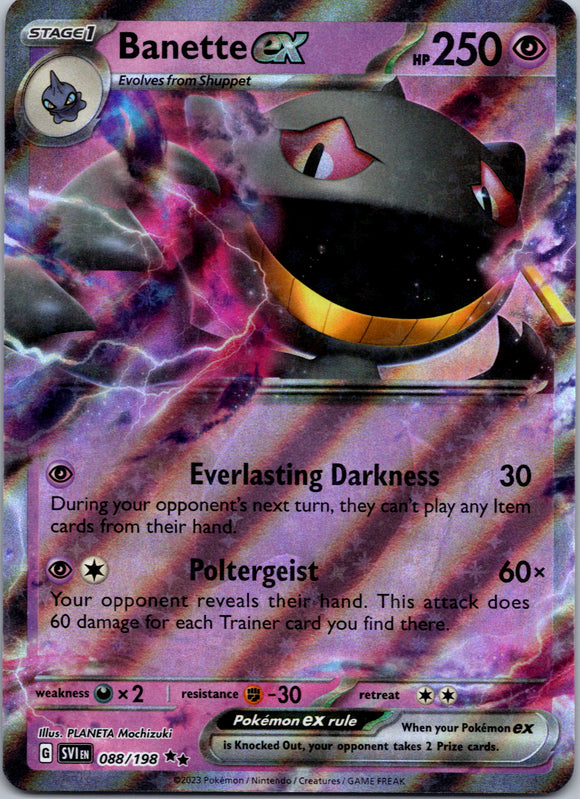 Banette ex (088/198) [Scarlet & Violet: Base Set]