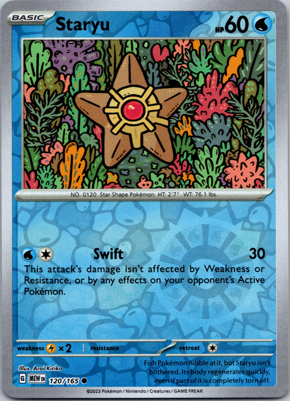 Staryu (120/165) [Scarlet & Violet:  151] Reverse Holofoil