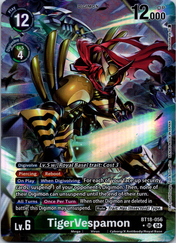 TigerVespamon (Alternate Art) [BT18-056-SR] [Release Special Booster 2.0] Foil