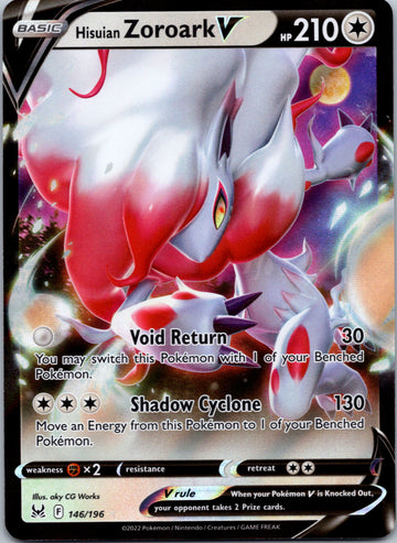 Hisuian Zoroark V (146/196) [Sword & Shield: Lost Origin]