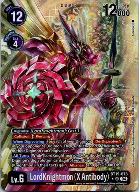 LordKnightmon (X Antibody) (Alternate Art) [BT19-073-SR] [Release Special Booster 2.0] Foil